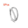 Titanium Double Hoop Nose Ring & Septum Clicker