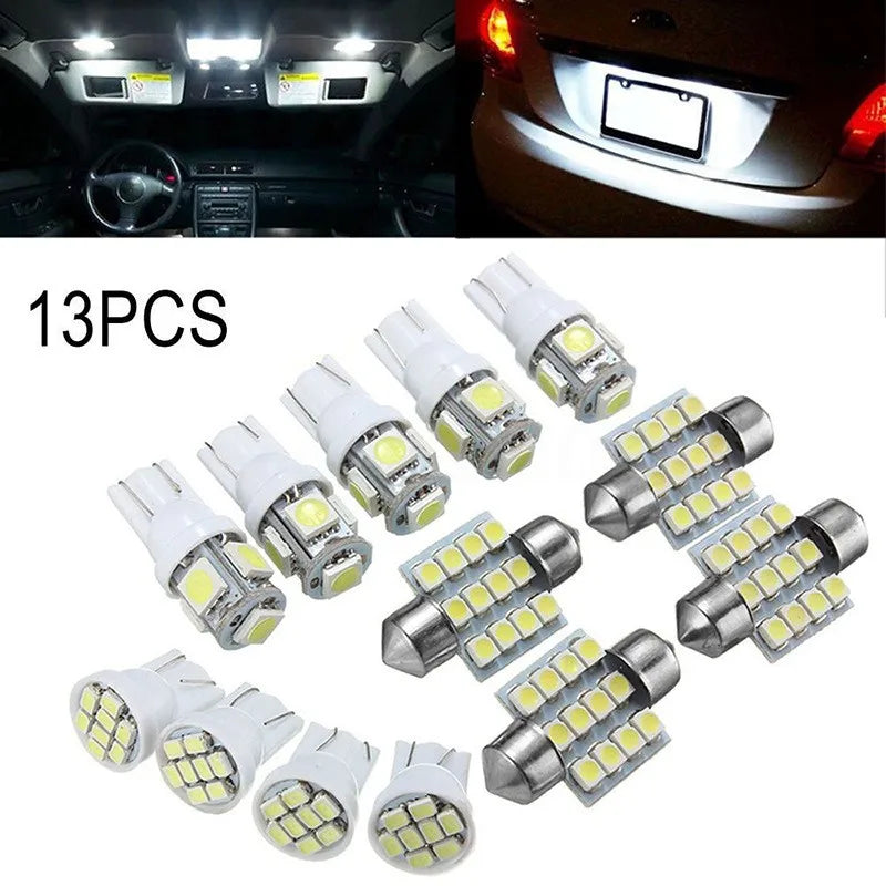 LED Car Interior Light Bulb Set (42-Piece) – 6000K White