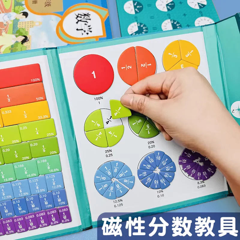 Magnetic Fraction Puzzle Set for Hands-On Math Learning