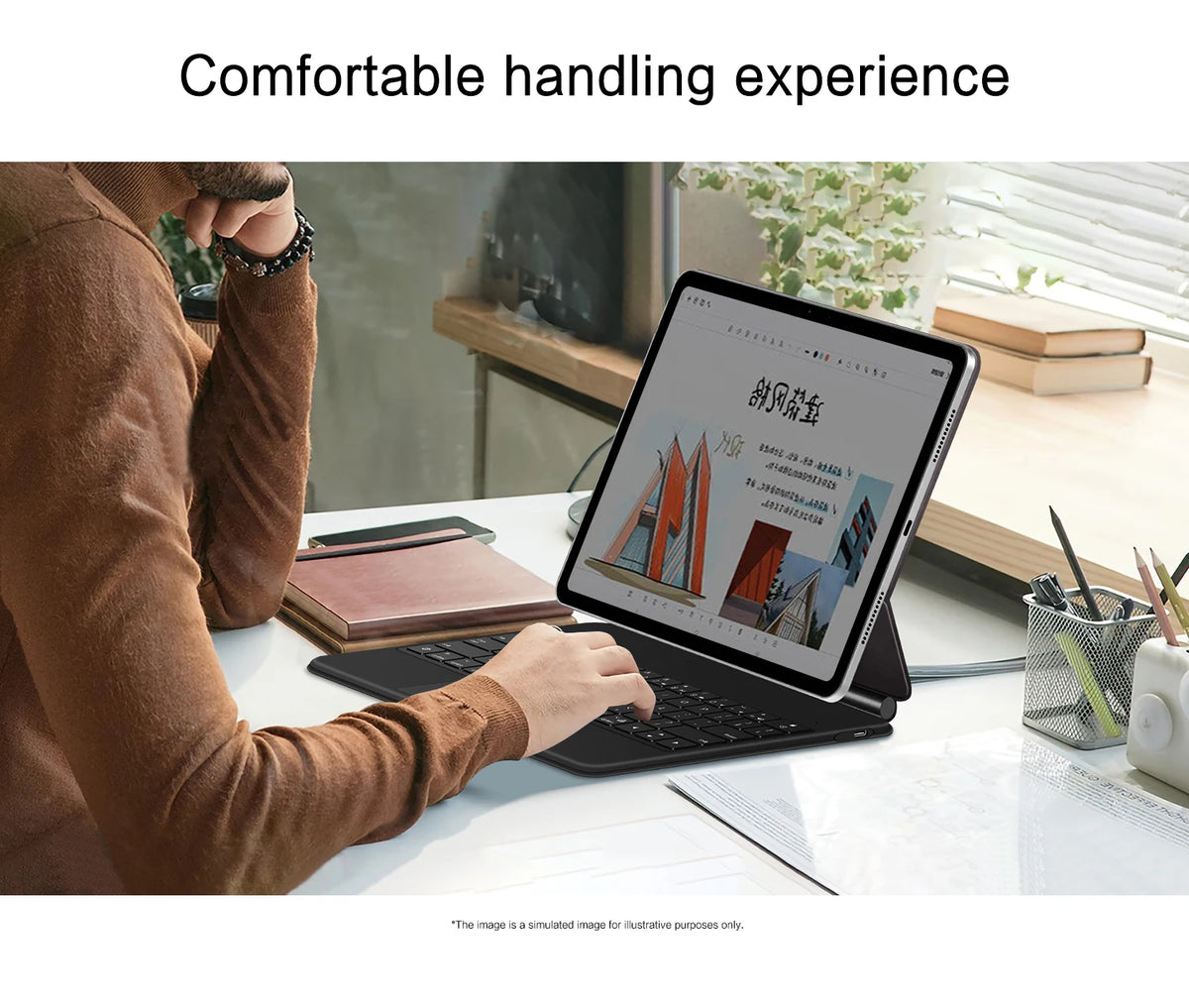 Magnetic Pogo Pin Keyboard Case for iPad Pro & Air