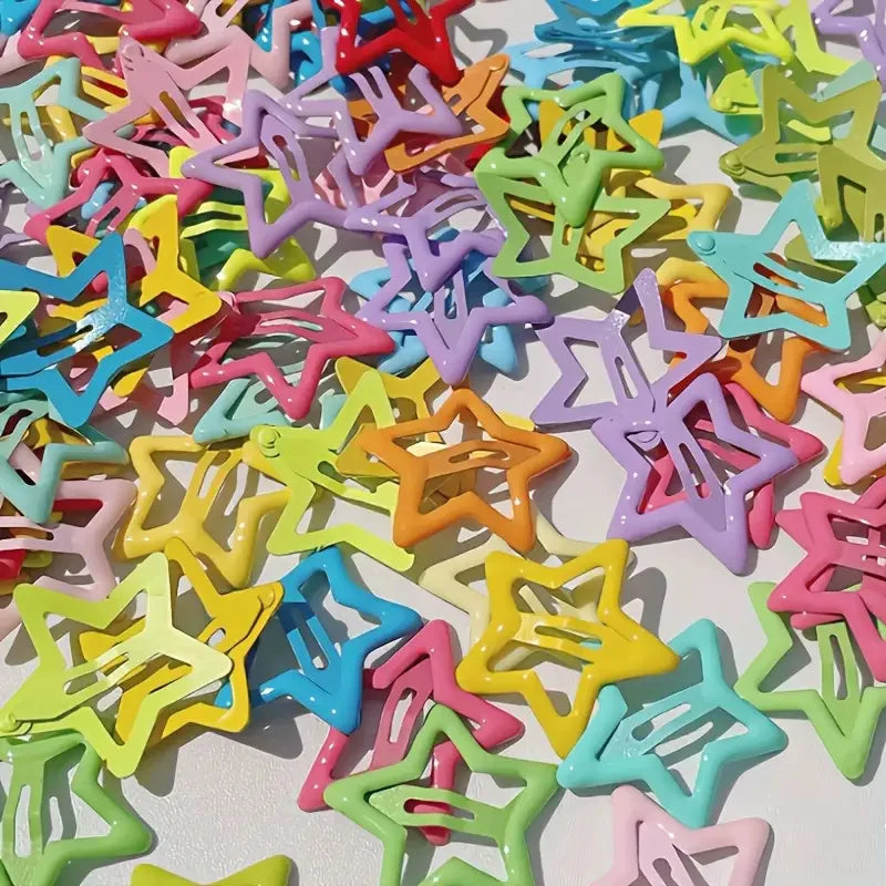 Star-Shaped Alloy Hair Clips