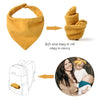 100% Cotton Muslin Baby Bibs with Adjustable Snaps – Multi-Use Drool & Burp Cloths (10/20/30 Pack)