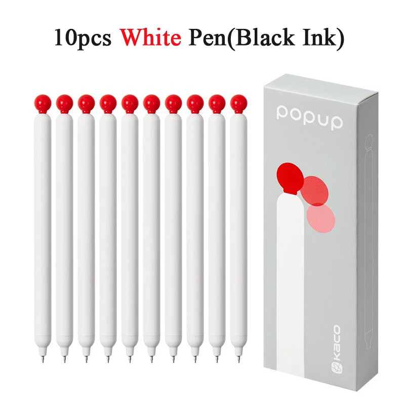 KACO POPUP Retractable Gel Pen – 0.5mm Smooth Writing, Quick-Dry Ink