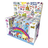 A box of My Little Pony Friendship Eternal Radiant Moon Gilded Card Pack featuring various cards and colorful graphics.