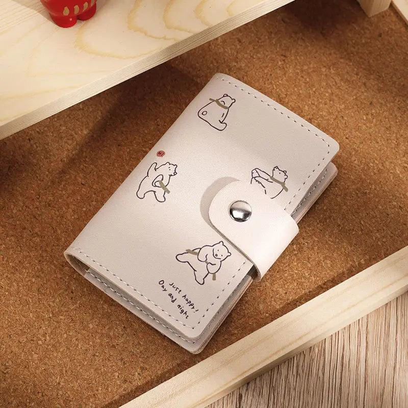 Cartoon Cat Card Holder Wallet with Anti-Theft RF Blocking