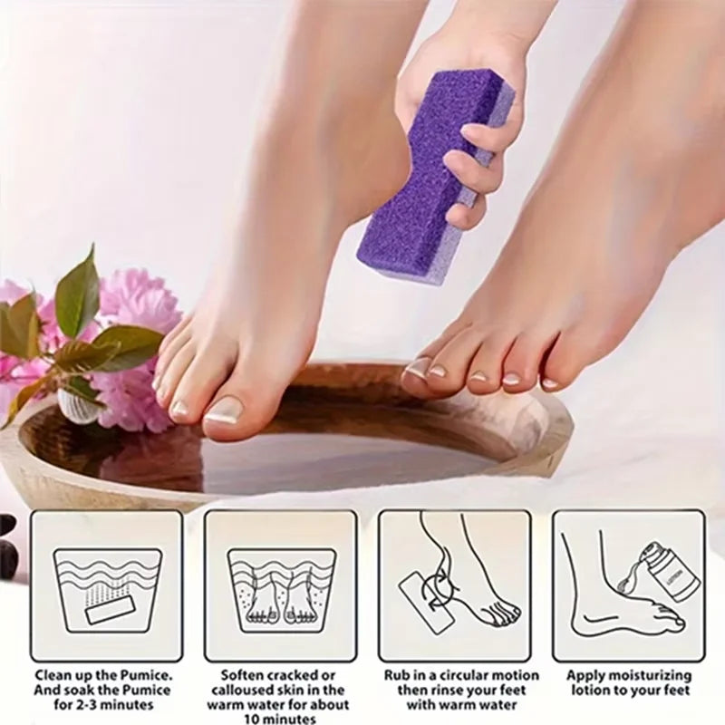 Dual-Sided Pumice Stone for Smooth, Soft Feet