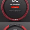 Carbon Fiber Leather Steering Wheel Cover for Infiniti Models