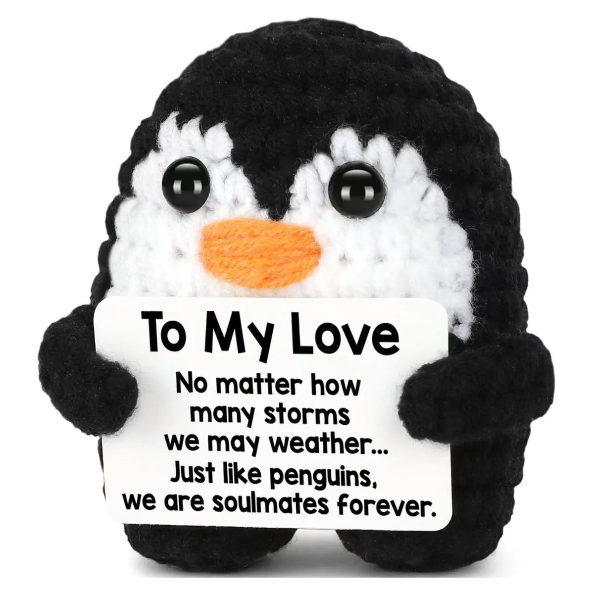 Handmade Crochet Pocket Hug Doll with Custom Message