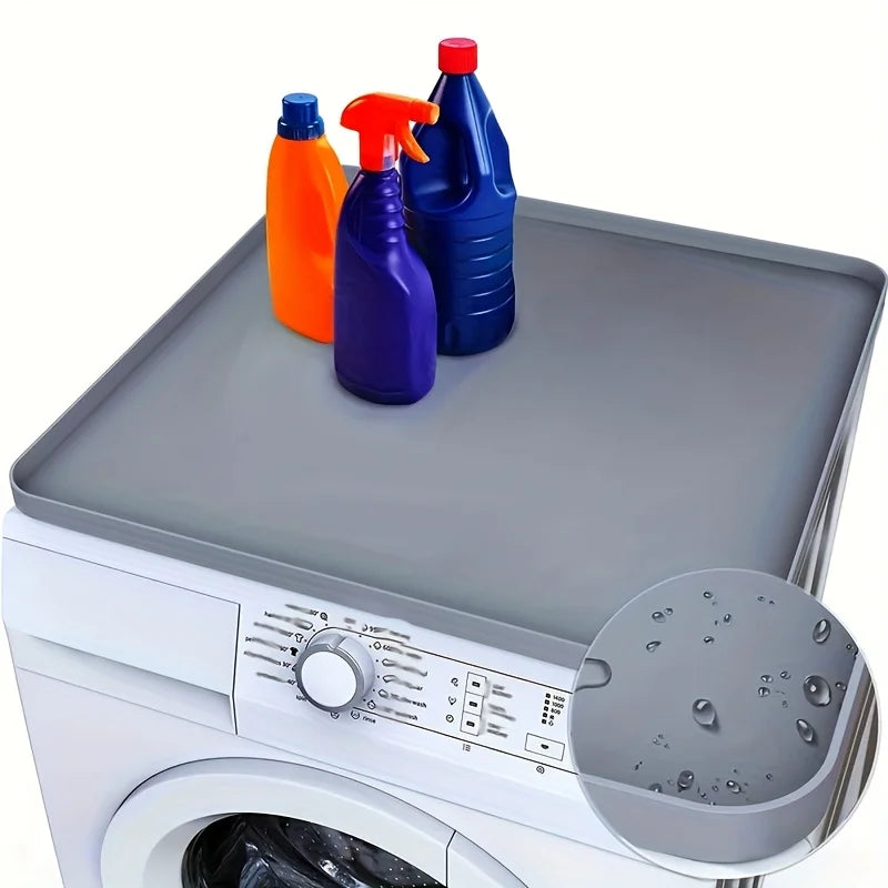 Silicone Washer & Dryer Top Protector Mat with Raised Edges