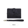 Compact Frosted Tri-Fold Wallet for Women