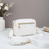 Quilted Crossbody Bag with Detachable Mini Pouch