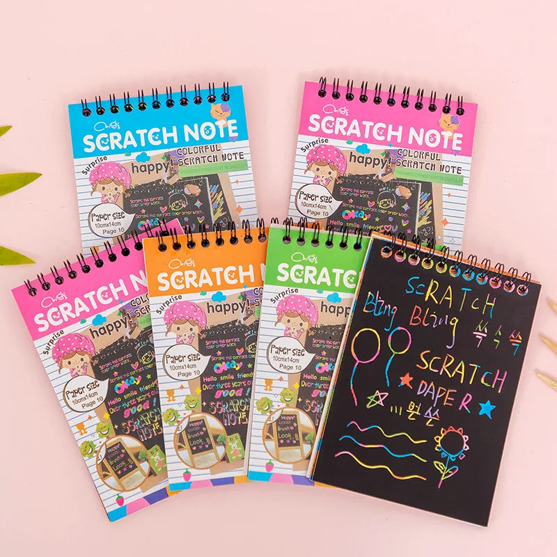 Colorful Magic Scratch Art Book Set for Kids