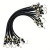 15-Piece Elastic Bungee Cords with Hooks – Black