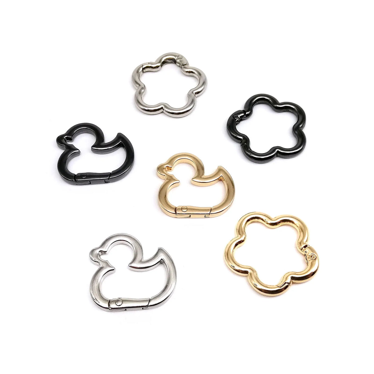 Star-Shaped Zinc Alloy Carabiner Clip for Bags and Belts