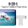 Metal OTG USB Flash Drive for Smartphones and Computers