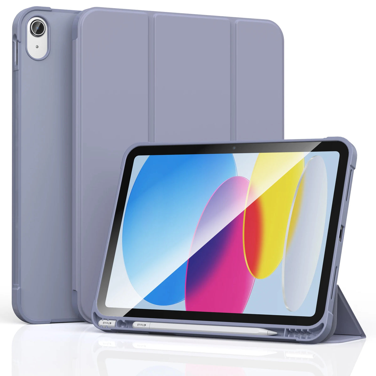 Slim PU Leather Smart Case for iPad 11th Gen (2025) & 10th Gen (2022) with Pencil Holder