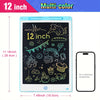 12-Inch LCD Writing Tablet for Kids – Reusable Electronic Drawing Board