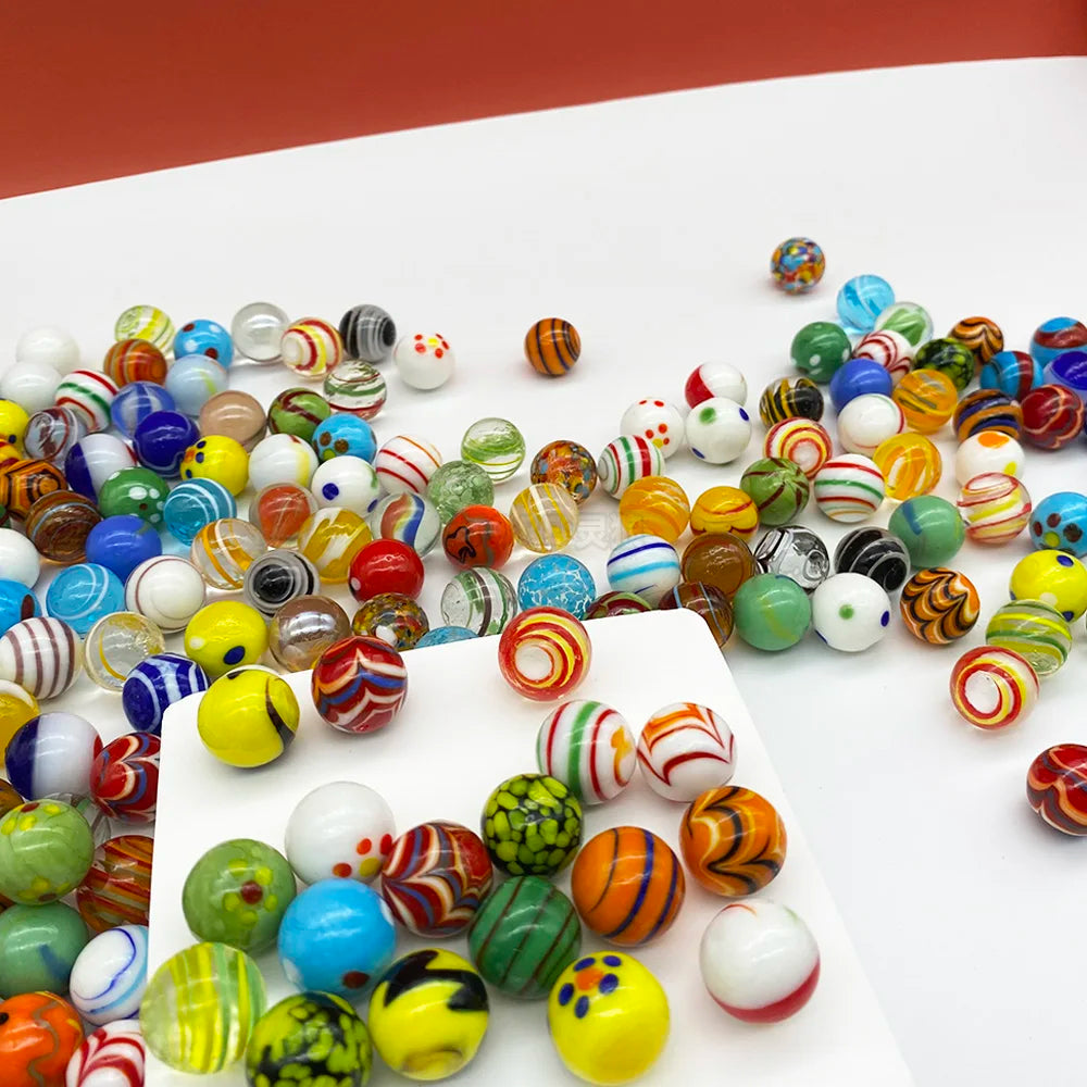 Handcrafted Glass Marbles Set for Games, Décor & Collecting