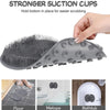 Wall-Mounted Shower Scrubber with Suction Cups for Feet and Back