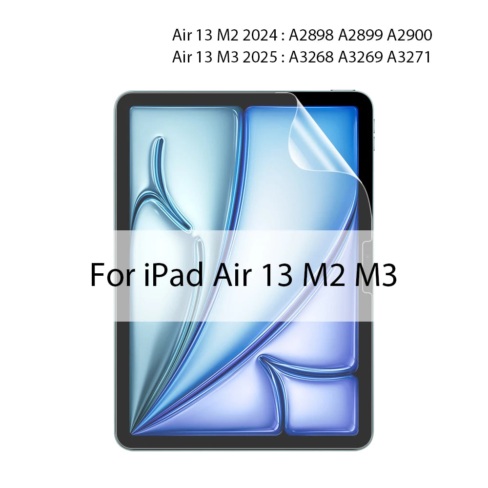 A screen protector for an iPad Air 13 M2 and M3, showing the device's display.