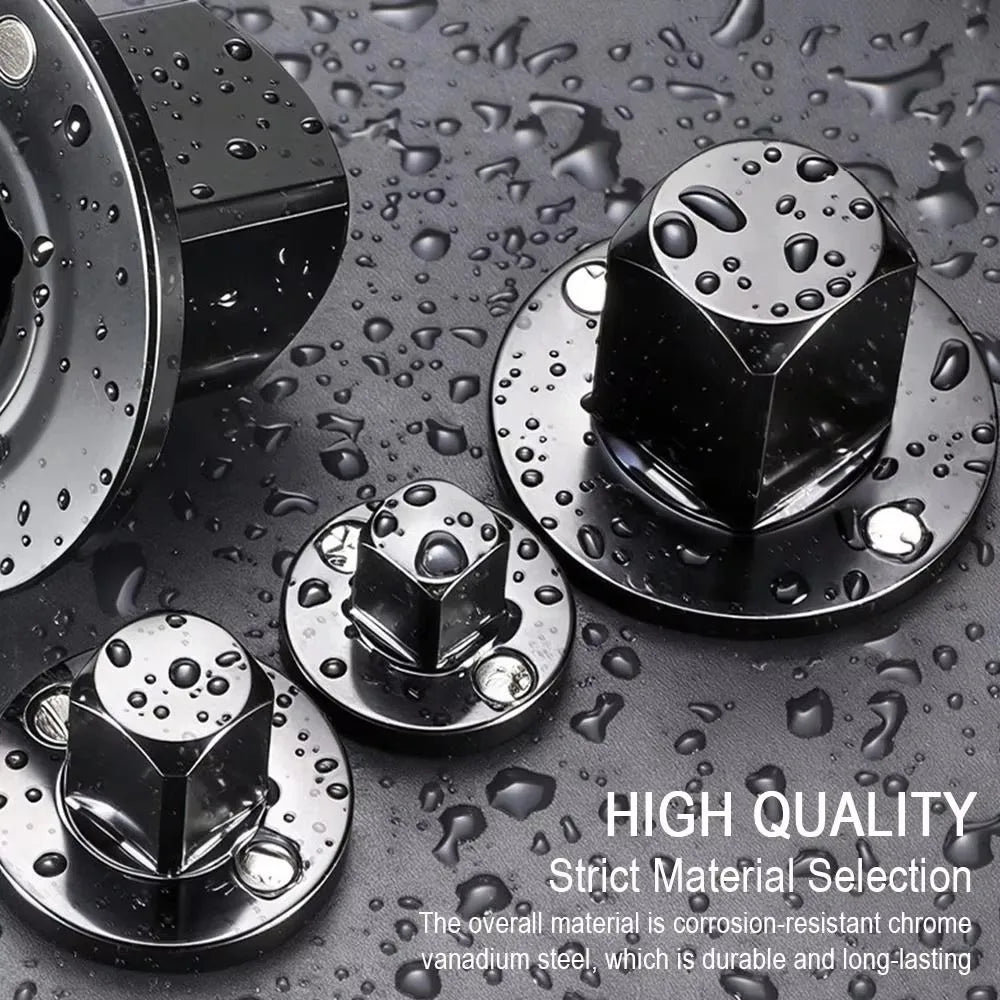 4-Piece Impact Socket Adapter Set with Chrome Vanadium Steel Construction