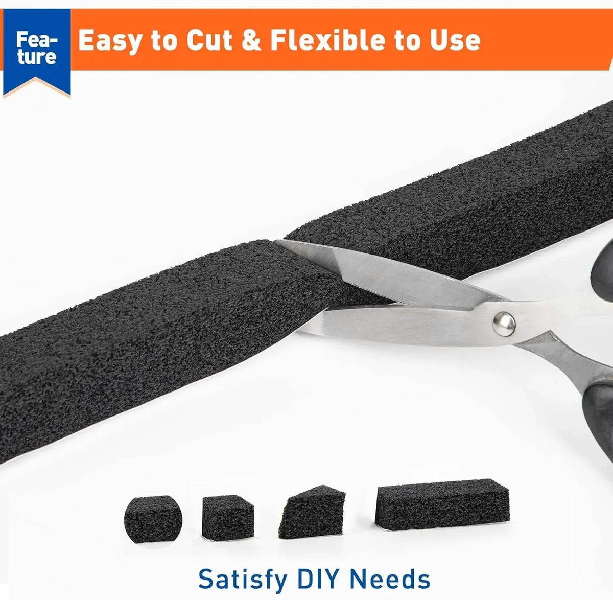 Self-Adhesive Foam Weather Stripping for Doors and Windows
