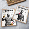 UFC Fighter Canvas Wall Art - MMA Boxing Poster for Gym & Man Cave Decor