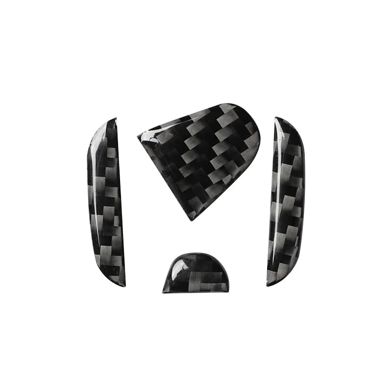 Carbon Fiber Steering Wheel Emblem Decals for Honda Models 2015-2022