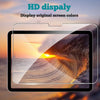 A display showing a sunset wave effect on an iPad screen with an HD display feature highlighted.