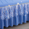 Lace-Trimmed Bed Skirt with Printed Design