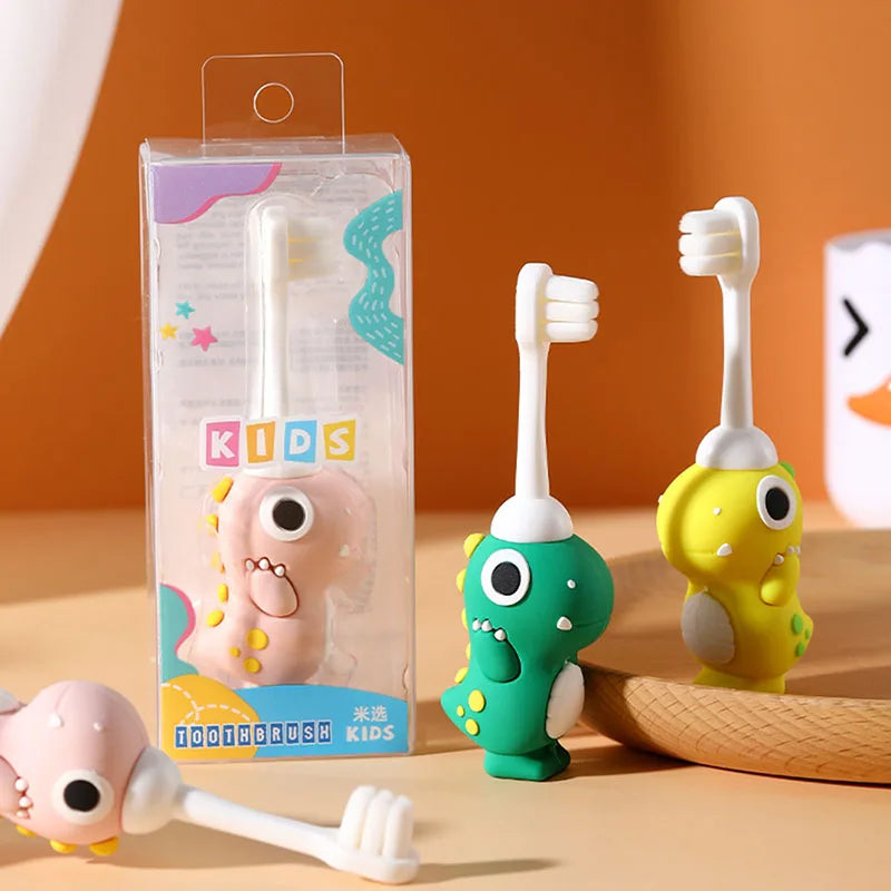 Dinosaur Kids Toothbrush – Soft Bristles & Non-Slip Handle (Single Unit)