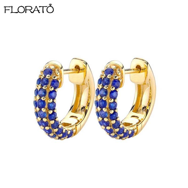 Minimalist CZ Huggie Hoop Earrings