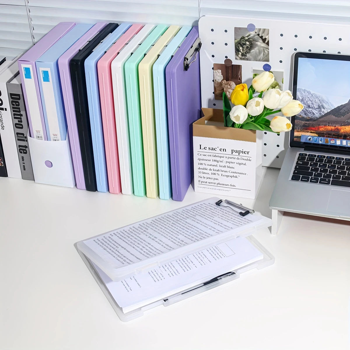 2-in-1 A4 Writing Board & Document Storage Box