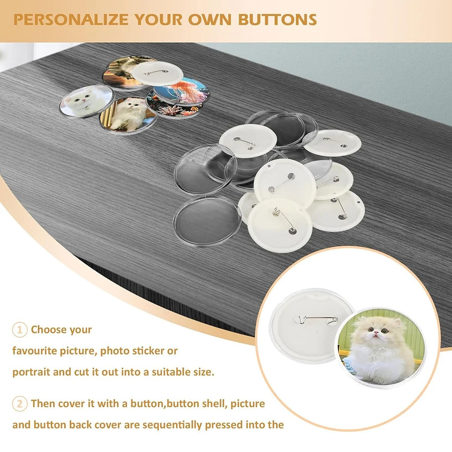 DIY Pin Badge Maker Kit for Kids with 48 Patterns