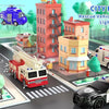 Friction Powered Emergency Vehicle Toy Set with Lights and Sounds