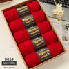 Chunky Alpaca Wool Knitting Yarn – 500g Multi-Color Set for Cozy Winter Projects