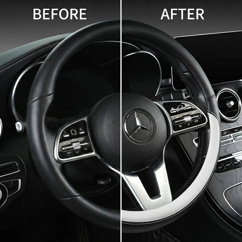 Premium Napa Leather Steering Wheel Cover
