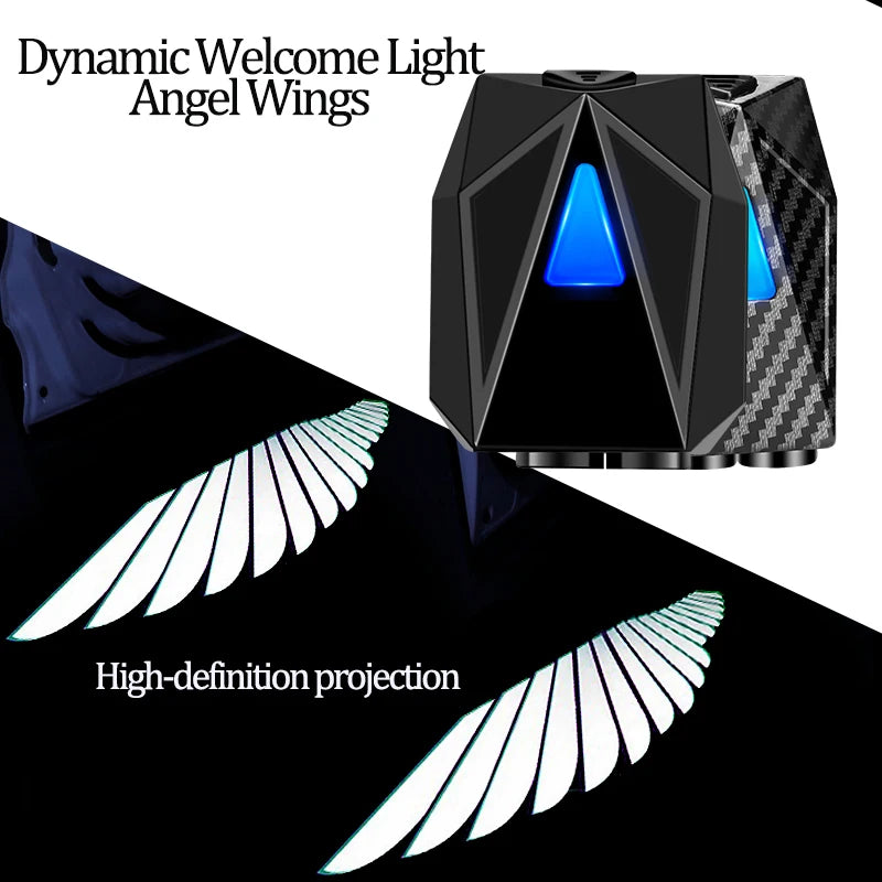 Wireless LED Angel Wings Car Door Projection Light