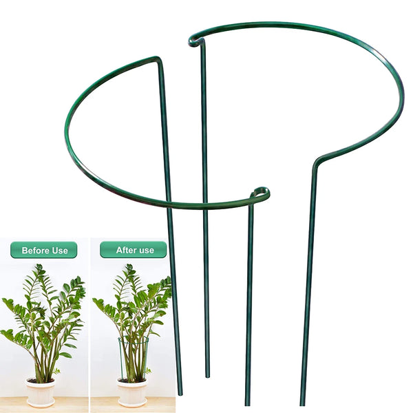 أعمدة دعم نباتات معدنية متينة (عبوة 2)