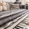 Plush Velvet Padded Sofa Cover with Non-Slip Backing