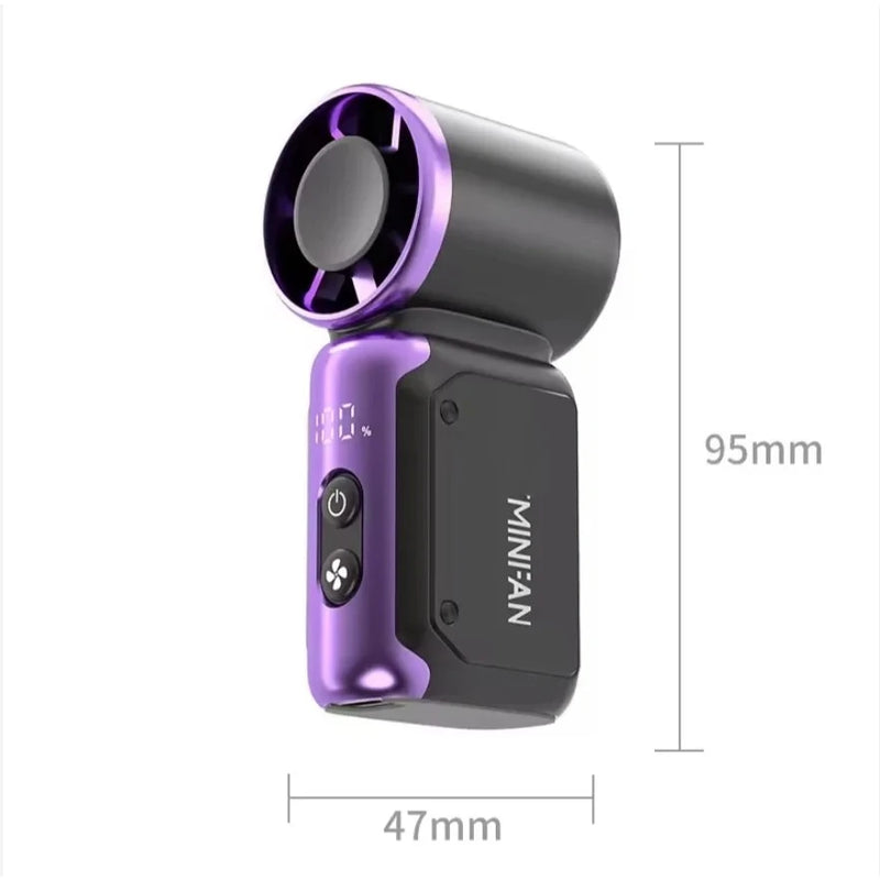Mini Handheld Turbo Fan with LED Display
