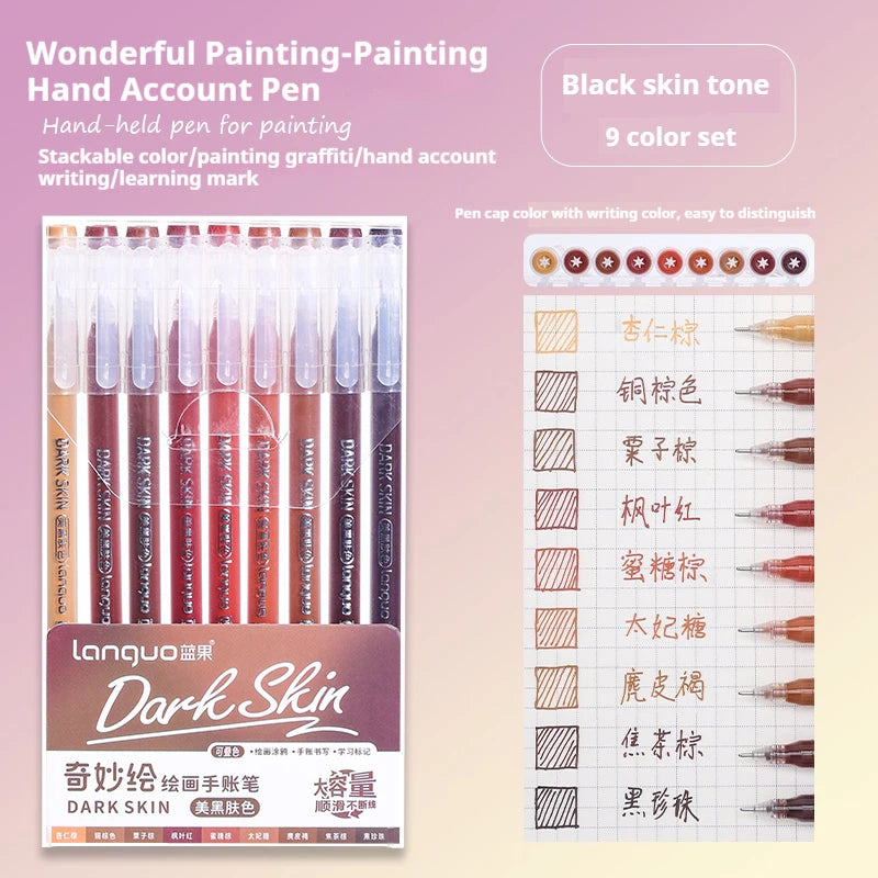 Set de Stylos Gel Vifs pour le Journaling et les Études
