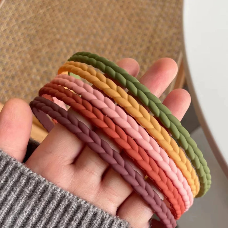Non-Slip Resin Hair Bands - Set of 5