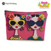 Floral Print Makeup & Travel Pouch