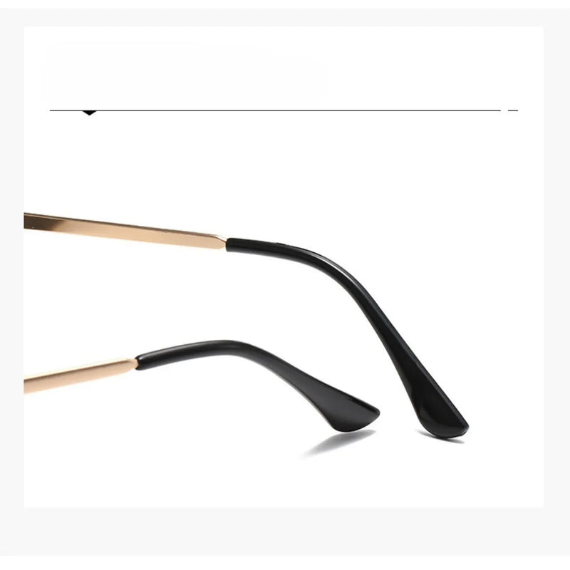 Vintage Double-Bridge Square Sunglasses