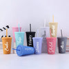 Personalized 16oz Matte Acrylic Tumbler with Lid and Straw