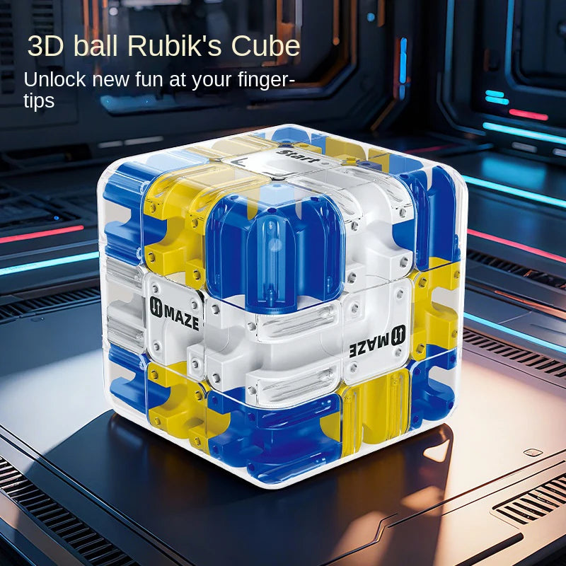 3D Maze Puzzle Cube – Brain Teaser Fidget Toy