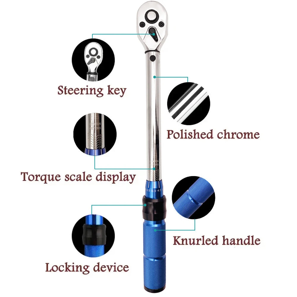 3/8" Drive Torque Wrench (5-60 N.m) with ±3% Accuracy