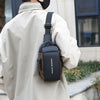 Oxford Sling Bag for Men with Zippered Phone Pocket