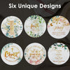 Floral Christian Quote Wooden Coasters (Set of 4)